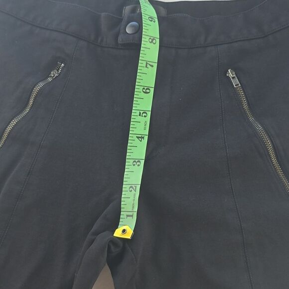J. Crew Pixie Pants Black Skinny Ponte Knit Leggings Zip Pocket B3985 Size‎ 4 - Picture 9 of 12